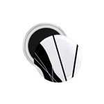 White and Black  1.75  Magnets