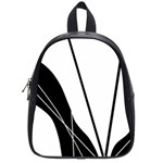 White and Black  School Bags (Small) 