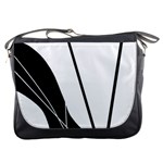 White and Black  Messenger Bags