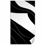 White and black decorative design Canvas 40  x 72  