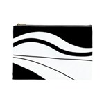 White and black harmony Cosmetic Bag (Large) 