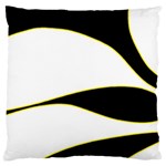 Yellow, black and white Standard Flano Cushion Case (Two Sides)