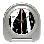 White, red and black Travel Alarm Clocks