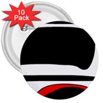 Fantasy 3  Buttons (10 pack) 