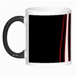 White, red and black lines Morph Mugs