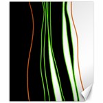 Colorful lines harmony Canvas 8  x 10 
