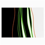 Colorful lines harmony Large Glasses Cloth
