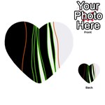 Colorful lines harmony Multi-purpose Cards (Heart) 