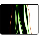 Colorful lines harmony Fleece Blanket (Medium) 