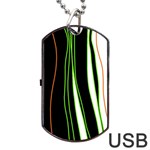 Colorful lines harmony Dog Tag USB Flash (Two Sides) 