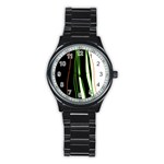 Colorful lines harmony Stainless Steel Round Watch