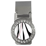 Red, white and black elegant design Money Clips (CZ) 