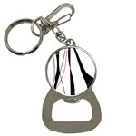 Red, white and black elegant design Bottle Opener Key Chains