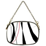 Red, white and black elegant design Chain Purses (One Side) 