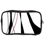 Red, white and black elegant design Toiletries Bags 2-Side