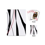 Red, white and black elegant design Playing Cards (Mini) 