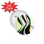 Colorful lines - abstract art 1.75  Buttons (100 pack) 