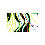 Colorful lines - abstract art Magnet (Name Card)