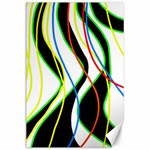 Colorful lines - abstract art Canvas 24  x 36 