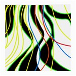Colorful lines - abstract art Medium Glasses Cloth