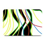 Colorful lines - abstract art Plate Mats
