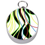Colorful lines - abstract art Silver Compasses