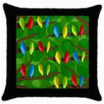 Parrots Flock Throw Pillow Case (Black)