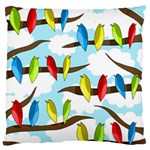 Parrots flock Standard Flano Cushion Case (Two Sides)