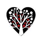 Simply decorative tree Heart Magnet