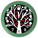Simply decorative tree Color Wall Clocks
