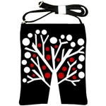 Simply decorative tree Shoulder Sling Bags