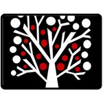 Simply decorative tree Double Sided Fleece Blanket (Large) 