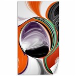 Abstract Orb in Orange, Purple, Green, and Black Canvas 40  x 72  