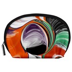 Abstract Orb in Orange, Purple, Green, and Black Accessory Pouches (Large) 