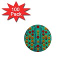 Pumkins Dancing In The Season Pop Art 1  Mini Magnets (100 pack) 