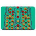 Pumkins Dancing In The Season Pop Art Large Doormat 