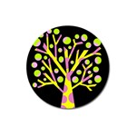 Simple colorful tree Magnet 3  (Round)