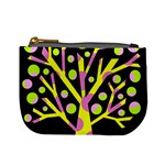 Simple colorful tree Mini Coin Purses