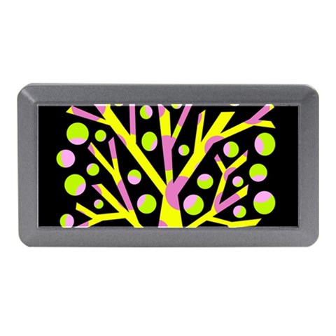Simple colorful tree Memory Card Reader (Mini) from ArtsNow.com Front