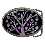 Purple magical tree Belt Buckles