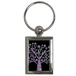 Purple magical tree Key Chains (Rectangle) 