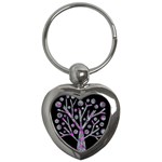 Purple magical tree Key Chains (Heart) 