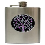 Purple magical tree Hip Flask (6 oz)
