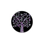 Purple magical tree Golf Ball Marker