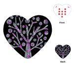 Purple magical tree Playing Cards (Heart) 