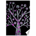 Purple magical tree Canvas 12  x 18  