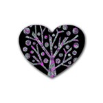 Purple magical tree Heart Coaster (4 pack) 