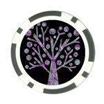 Purple magical tree Poker Chip Card Guards