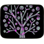 Purple magical tree Double Sided Fleece Blanket (Mini) 