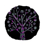 Purple magical tree Standard 15  Premium Flano Round Cushions